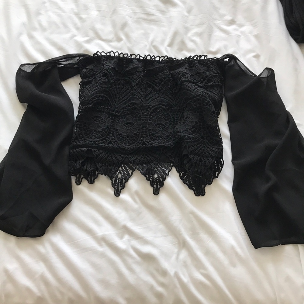 Off The Shoulder Lace Top